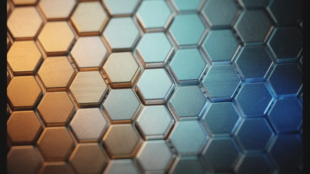 Gros plan macro sur les cellules d'une batterie de véhicule électrique avec effet de température