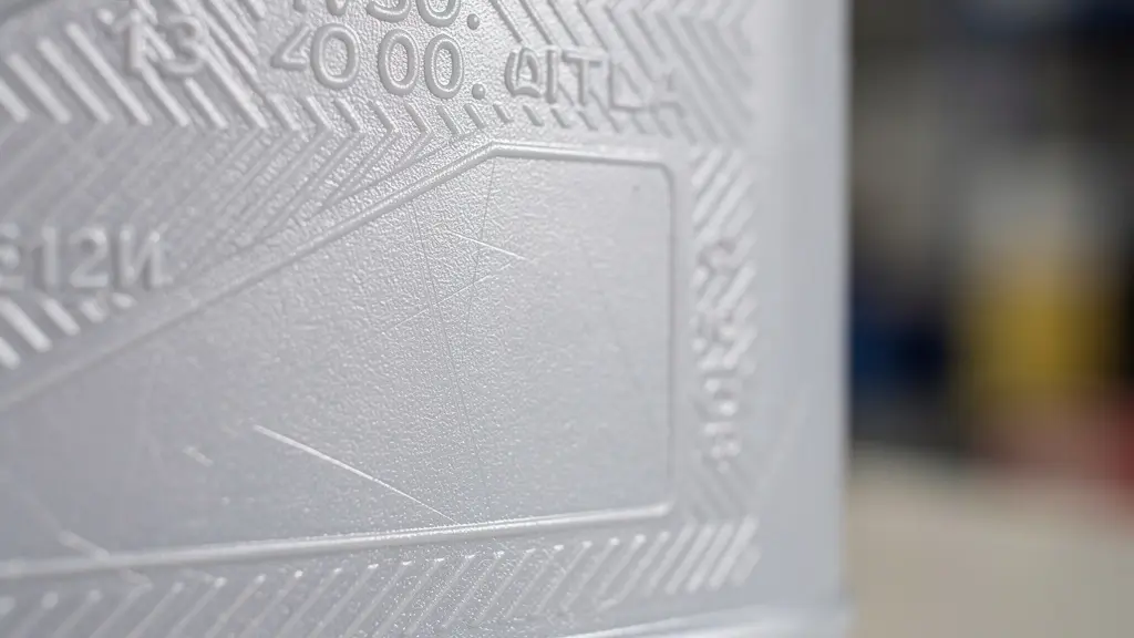 Gros plan sur un bidon d'huile moteur montrant les zones où trouver les normes ACEA