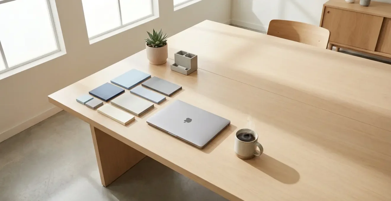 Bureau avec documents fiscaux et calculatrice pour entrepreneur indépendant