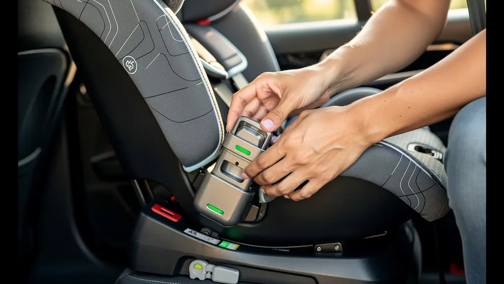 Installation sécurisée d'un siège auto Isofix dans une voiture familiale