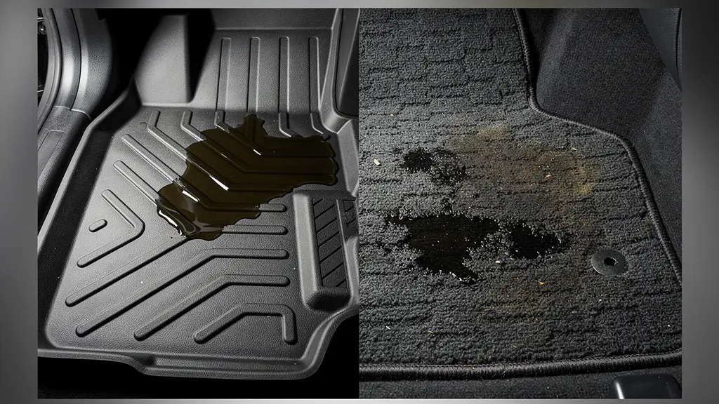 Coupe transversale d'un tapis 3D montrant sa fonction de bac de rétention